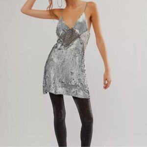 Jen’s Pirate Booty Silver Lining Mini Dress NWOT